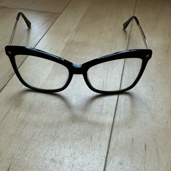 Black non-perception fashion glasses with blue light coating - Picture 2 of 2